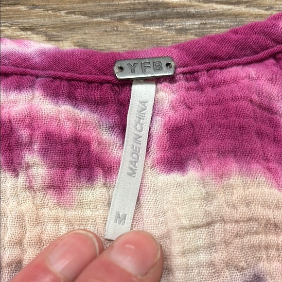 Young Fabulous & Broke Sage Tank Top Pink Olive Green Women’s Size Medium - Picture 2 of 7